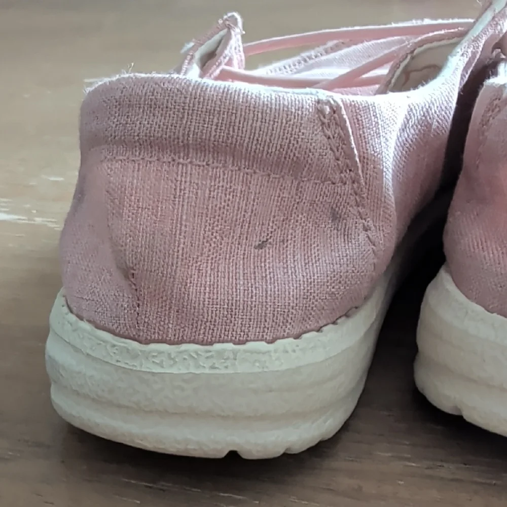 Hey Dude Pink Kids Moccasins